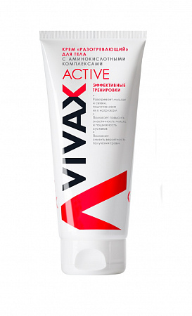 VIVAX SPORT WARMING CREAM with active peptide complexes